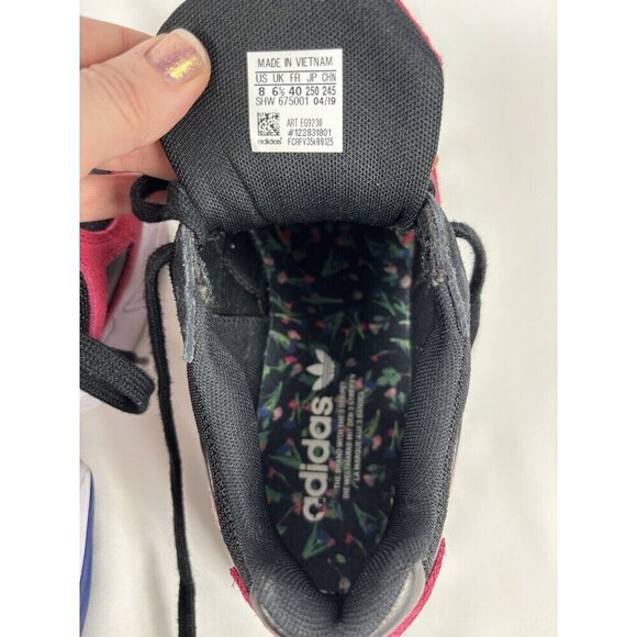 Adidas Sneakers Black Bright Suede 8 Chunky Gorpcore Y2K - Picture 8 of 11